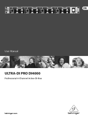Behringer ULTRA-DI PRO DI4000 Manual