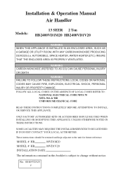 Haier HB2400VD1M20 User Manual