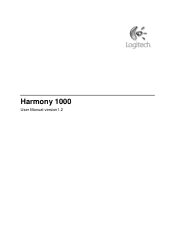Logitech HARMONY1000 User Manual