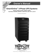 Tripp Lite SU20KX Owner's Manual for 3-Phase UPS 932688