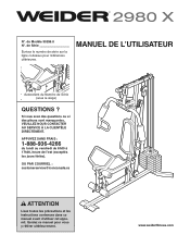Weider 2980 X Canadian French Manual