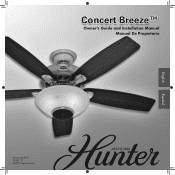Hunter 21629 Owner's Manual