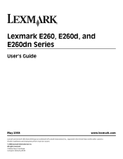 Lexmark 260dn User's Guide
