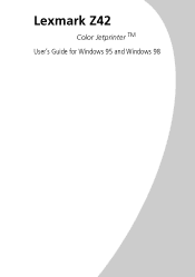 Lexmark Z42 User's Guide for Windows 95 and Windows 98 (1.9 MB)
