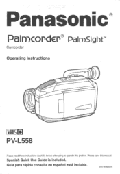 Panasonic PVL558D PVL558 User Guide