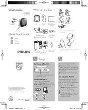Philips ACT101M Quick start guide (English)