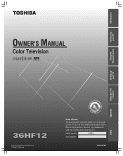Toshiba 36HF12 Owners Manual
