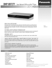 Panasonic DMP-BDT271 Spec Sheet