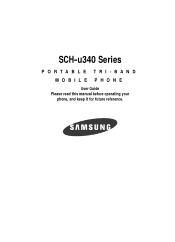Samsung SCH U340 User Manual (ENGLISH)