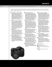 Sony DSLR-A700P Marketing Specifications