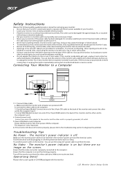 Acer S232HL Quick Start Guide