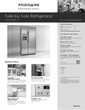 Frigidaire FPHS2386LF Product Specifications Sheet (English)