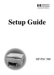 HP PSC 500 HP PSC 500 - (English) Setup Guide
