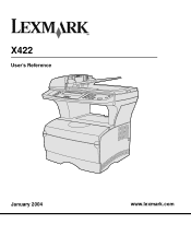 Lexmark 16L0000 X422 MFP User's Reference