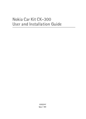 Nokia CK 300 User Guide