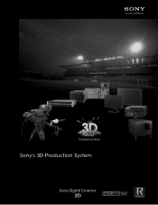 Sony SRW5100/2 Brochure (Sony's 3D Production System)