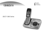 Uniden DECT1580 English Owners Manual