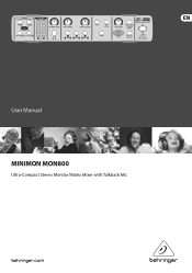 Behringer MINIMON MON800 Manual