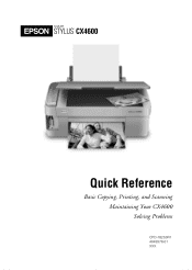 Epson Stylus CX4600 Quick Reference Guide