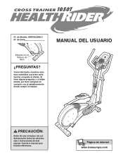 HealthRider Crosstrainer 1050 T Elliptical Spanish Manual