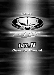Yamaha DJX-II Owner's Manual