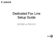 Canon PIXMA MX360 Fax Setup Guide