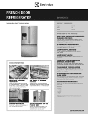 Electrolux EW28BS87SS Product Specifications Sheet English