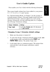 Epson FX 1170 User Manual