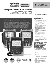 Fluke 190-104/S Fluke 190-Series II 4-Channel ScopeMeters Product Datasheet