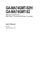 Gigabyte GA-MA74GMT-S2 Manual