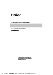 Haier HLTDC19 User Manual