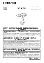 Hitachi DS10DFL Instruction Manual