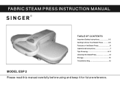 Singer ESP2 Magic Steam Press Instruction Manual