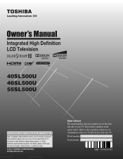 Toshiba 40SL500U Owners Manual