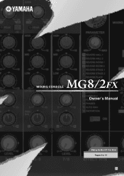 Yamaha MG8 Owner's Manual