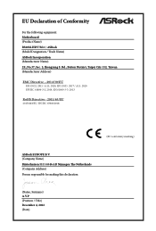 ASRock B560M-HDV/M.2 CE Declaration of Conformity