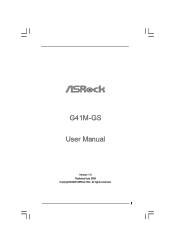 ASRock G41M-GS User Manual
