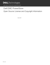 Dell PowerStore 500T EMC PowerStore: Open Source License and Copyright Information