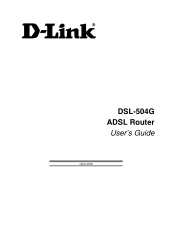 D-Link DSL 504G User Guide