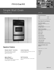 Frigidaire FGB24S5DC Product Specifications Sheet (English)