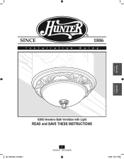 Hunter 83003 Owner's Manual