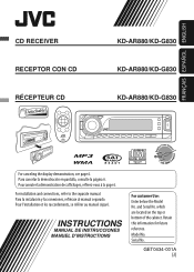 JVC KD-AR880 Instructions