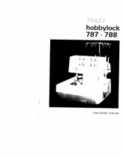 Pfaff hobbylock 788 Owner's Manual