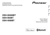 Pioneer DEH-X6500BT Owner's Manual