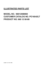 Poulan PO16542LT Parts List
