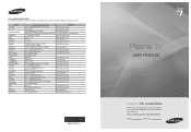 Samsung PS63A756T1M User Manual (user Manual) (ver.1.0) (English, French, Greek, Italian, Spanish)