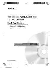 Toshiba SD-K750SU2 Owners Manual