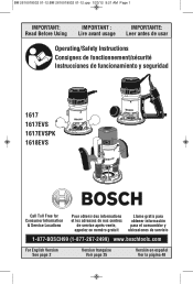 Bosch 16176 Operating Instructions