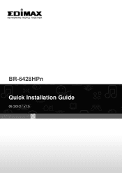 Edimax BR-6428HPn Quick Install Guide