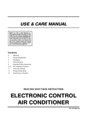 Frigidaire FAX054P7A Use and Care Manual